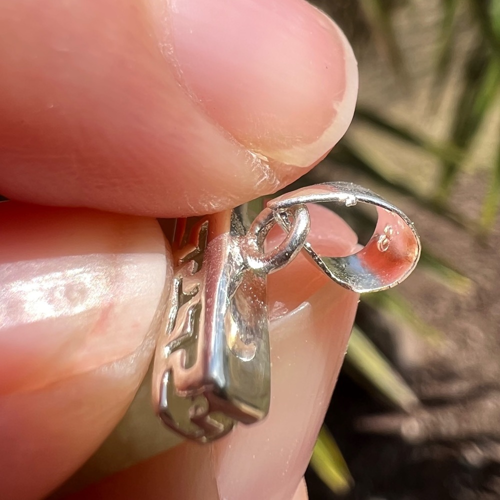 Green Blessing Fortune Rectangle Tablet Pendant N… - image 7